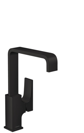 Hansgrohe Waschtischmischer 230 Metropol mattschwarz Schwenkausl.Push-Open Abl. 32511670
