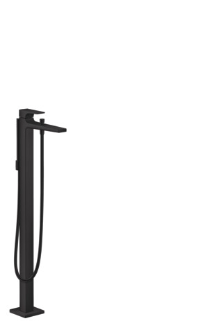 Hansgrohe Wannenmischer Metropol Fertigset zur Bodenmontage mattschwarz 32532670
