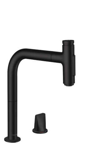 Hansgrohe 2-L.Spültischmischer 200 Select 2jet sBox Ausziehbr.M7120-H200 mattschwarz 73818670