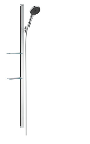 Hansgrohe Brausenset Rainfinity 130 3jet Unica E 1500mm chrom mit Seifenschale 27673000