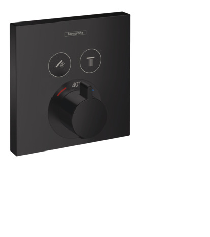 Hansgrohe Thermostat Unterputz ShowerSelect Fertigset 2 Verbraucher mattschwarz 15763670
