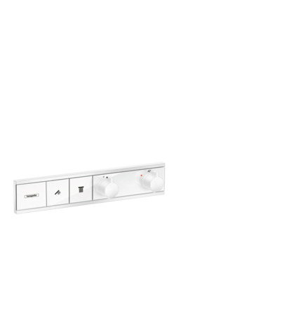 Hansgrohe Thermostat Unterputz RainSelect Fertigset 2 Verbraucher mattweiss 15380700