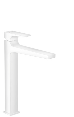 Hansgrohe Waschtischmischer 260 Metropol mattweiss mit Push-Open Ablaufgarnitur 32512700