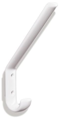 Hewi Garderobenhaken Serie 477, H:165mm mit Distanzstück reinweiß 477.90.071 99 4779007199