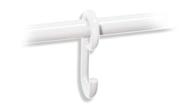 Hewi Haken Serie 477 verschiebbar auf Stange d:33mm signalweiß 477.30.020 98 4773002098