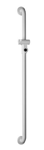 Hewi Brausehalterstange Serie 477 AM:1100mm, m. 35521 signalweiß 477.33.100 98 4773310098