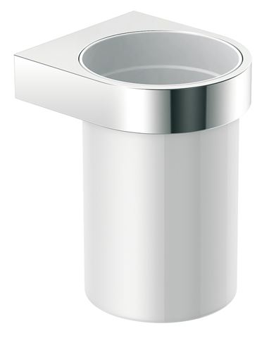 Hewi Becher Kst. m. Halter Sys 800 Halter chrom, Becher signalweiß 800.04.11041 8000411041