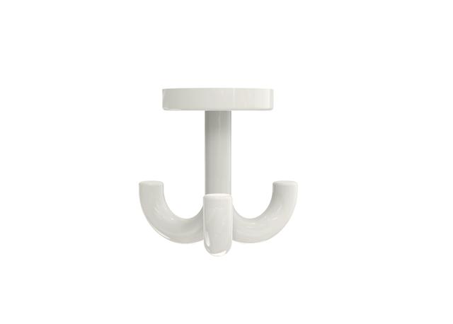 Hewi Dreifachhaken Serie 477, d:50mm drehbar reinweiß 477.90.050 99 4779005099