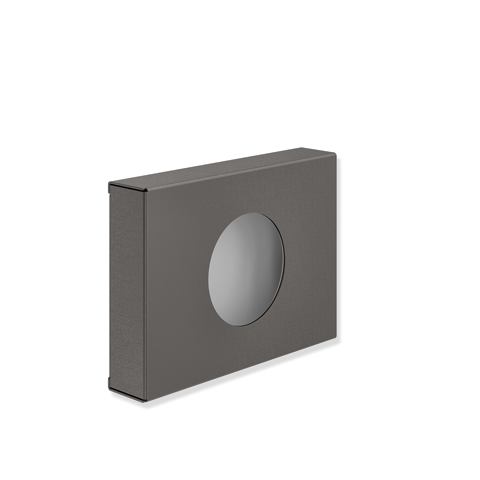 Hewi Hygienebeutelspender, plvb, B: 136,H: 98,T: 27,5 dgrau tiefmatt 900.06.01160 SC 9000601160SC