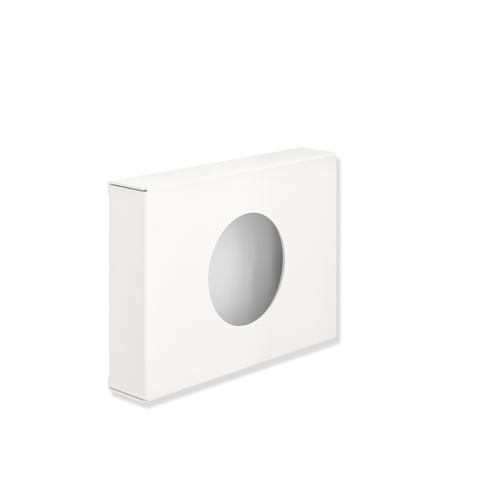 Hewi Hygienebeutelspender, plvb, B: 136,H: 98,T: 27,5 weiß tiefmatt 900.06.01160 DX 9000601160DX