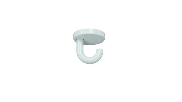 Hewi Haken Serie 477, d:50mm als Unterkopfhaken signalweiß 477.90.015 98 4779001598