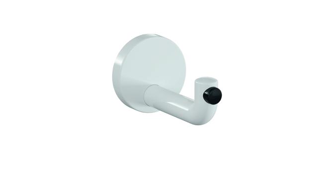 Hewi Wandhaken Serie 477 d:70mm Türpuffer schwarz signalweiß 477.90.035 98 4779003598