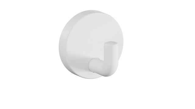 Hewi Einzelhaken Serie 477, matt, d:50mm signalweiß 477.90B010 98 47790B01098