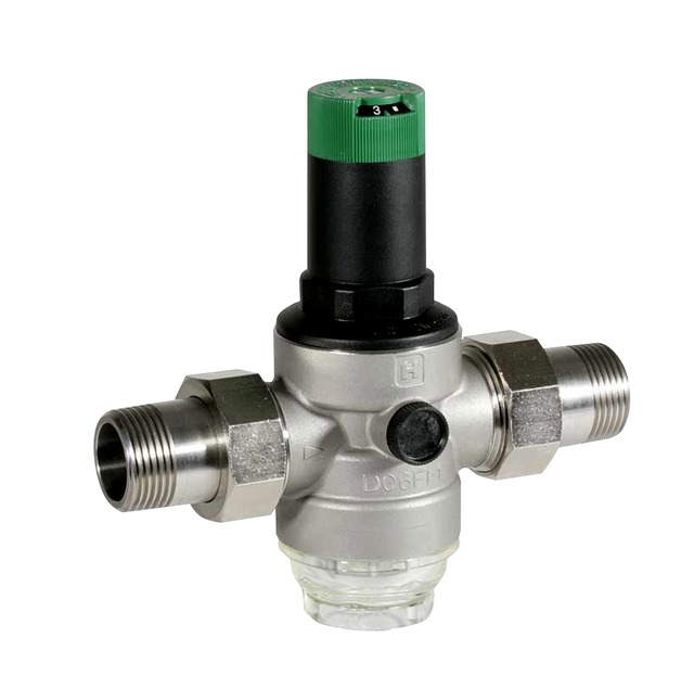 Resideo Honeywell Druckminderer D06FI mit Einstellanzeige Edelstahl A 3/4 Zoll D06FI-3/4A  D06FI-3/4A