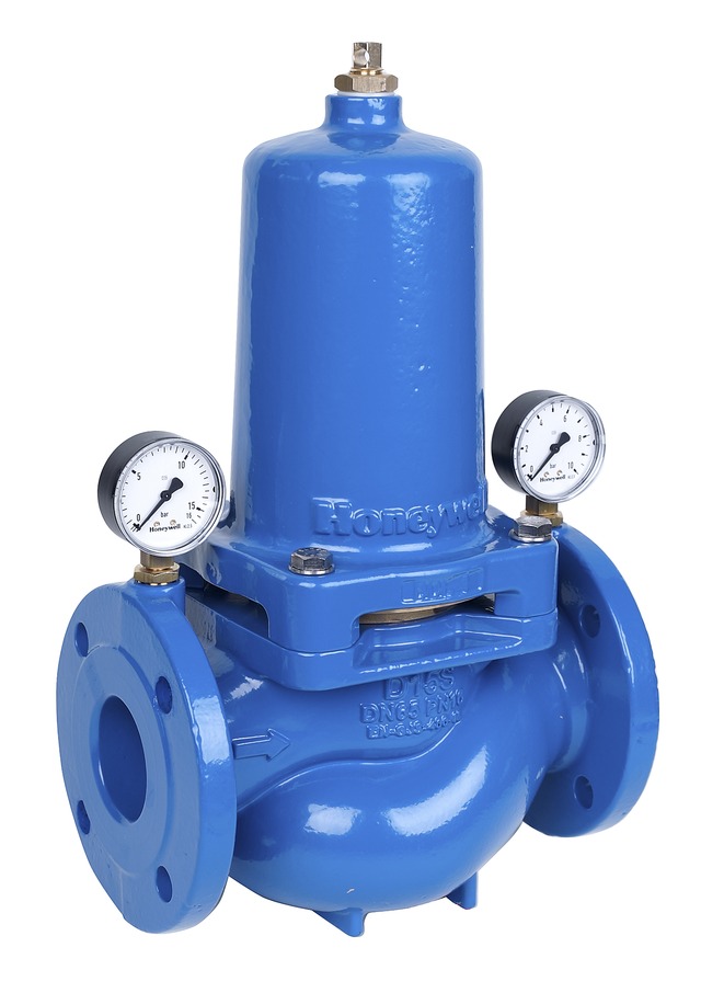 Resideo Honeywell Resideo Honeywell Diaphragm-actuated pressure reducing valve with cartridge insert, D15S powdered blue DN 65 D15S-65A