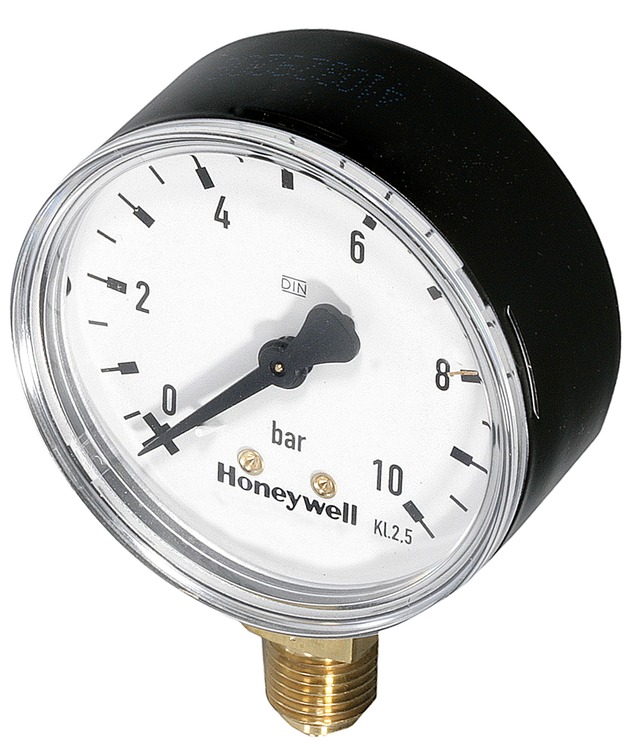 Resideo Honeywell Manometer M39M G 1/4 Zoll, 63mm, unten, Teilung 0-4 bar M39M-A04