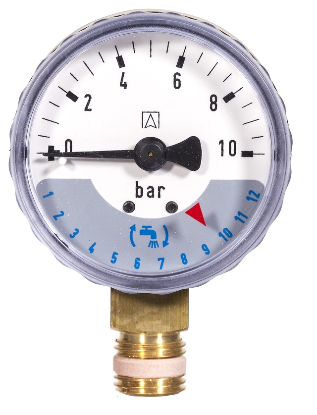 Resideo Honeywell Pressure gauge (0-10bar) f PrimusCenter DWC7000 M70AF outlet, 0-10bar, f Primuscenter DWC M70AF-A10MR