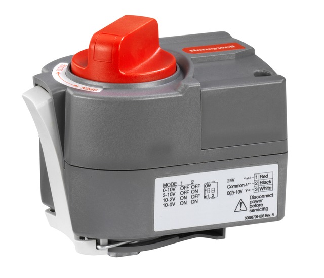 Resideo Honeywell Elektrischer Antrieb MVN für Kugelhahn VBG, 24Vac, 0(2) bis 10Vdc MVN713A1500