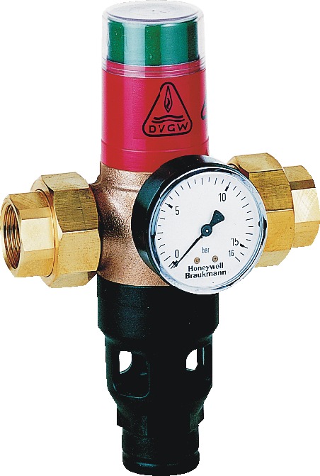 Resideo Honeywell Mechanical disconnector with union connectors direct actuated, GA type according to EN1717 / type 1 according to DIN1988 part 4, R295 R295 EA1 red brass C 1 inch R295-1C R295-1C