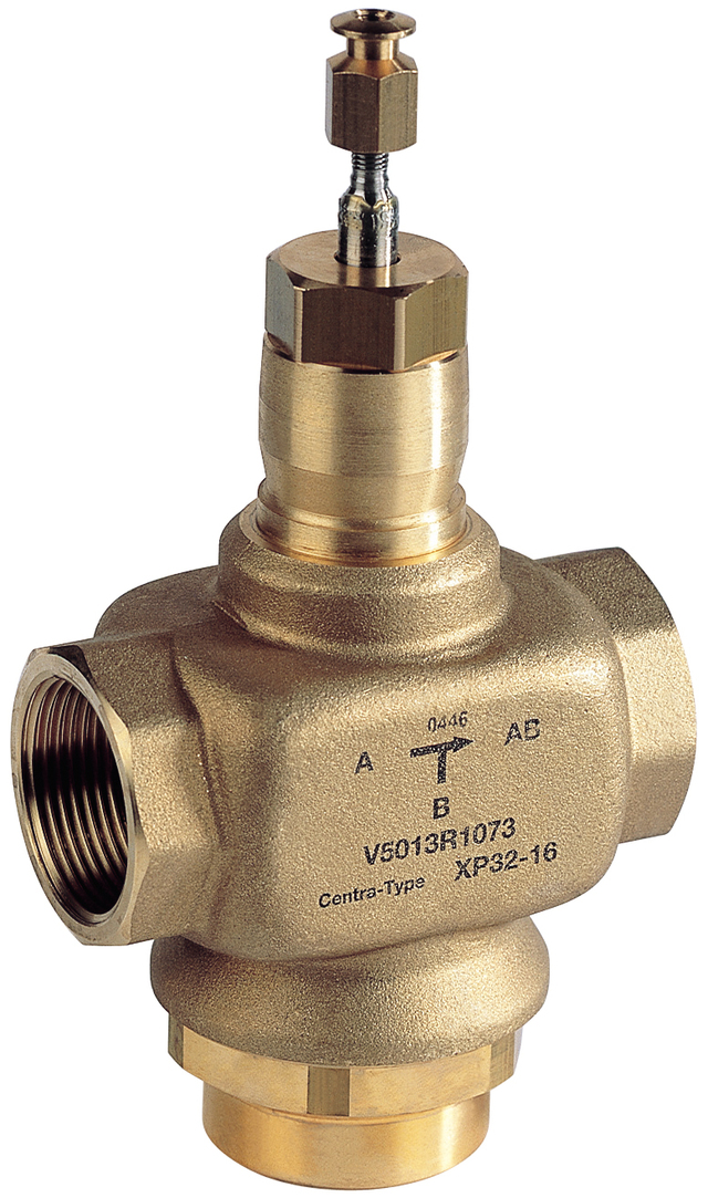 Resideo Honeywell Dreiwegeventil V5013R Rotguss PN 16 DN 32 Kvs-Wert 16 V5013R1073  V5013R1073