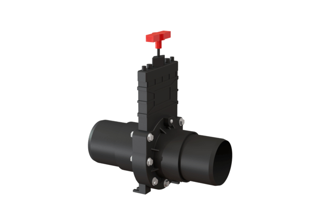 Kessel Absperrschieber KE28698 DN100 aus Kunststoff 28698