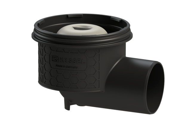 Kessel Ecoguss drain body KE48383 DN80 Horizontal outlet, odour trap 48383