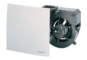 Maico Fan insert with cover and filter for installation in recessed-mounted housings, air volume 62 m³/h, with humidity control and base load circuit ER 60 H 0084.0104