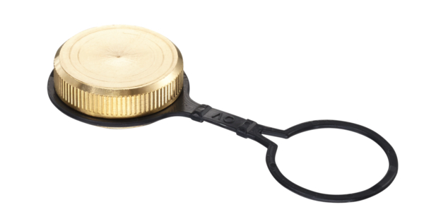 Oventrop Capuchon de fermeture avec disque d'étanchéité pour robinets de vidange et de remplissage à tournant sphérique Optiflex, DN 10, filetage femelle G ⅝, sans boucle de fixation 1010999