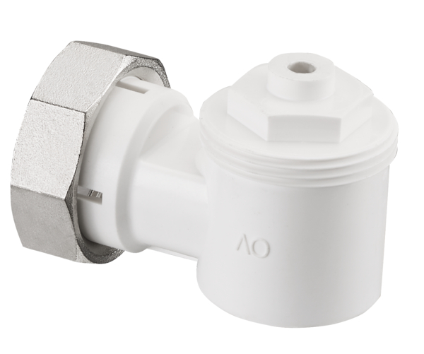 Oventrop Adaptateur d'angle raccordement fileté M 30 x 1,5, blanc 1011450