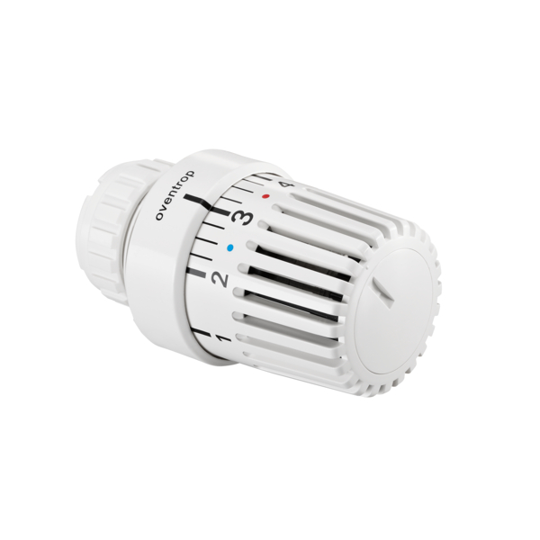 Oventrop Tête thermostatique Uni LD fixation à griffes, 7-28 °C, * 1-5, bulbe liquide, blanc 1011472