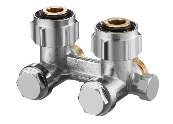 Oventrop Raccord Multiflex F, équerre ZBU, écrou G ¾ x eurocône G ¾ 1015944