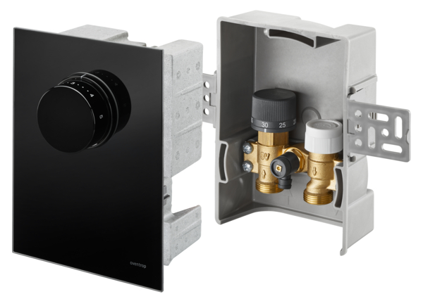 Oventrop Unibox T-RTL Thermostat, RTL, Echtglas schwarz 1022771