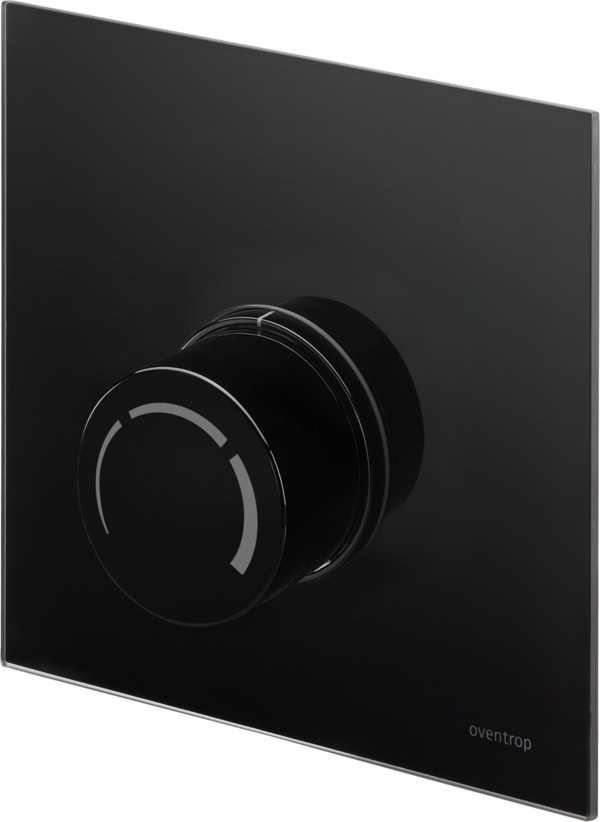 Oventrop Capot avec poignée manuelle pour remplacement sur Unibox RTL verre véritable noir 1022788