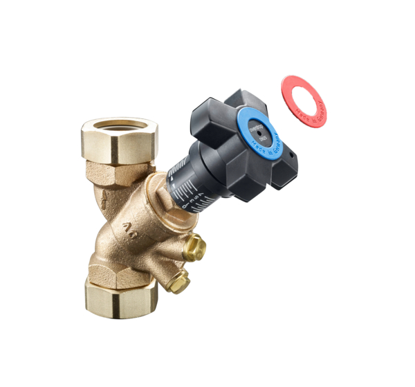 Oventrop Double regulating valve Hydrocontrol VTR DN50 2 external thread, with blind plugs, bronze 1060516