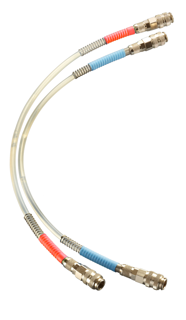 Oventrop 2 flexibles de mesure pour systèmes de mesure OV-DMC 3, OV-DMC 2 et OV-DMPC, longueur 2 m, rouge et bleu 1069179