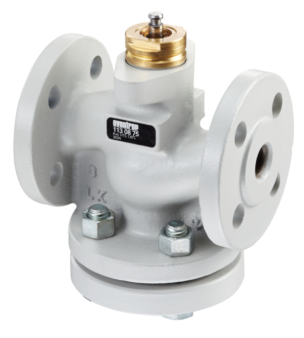 Oventrop Robinet à deux/trois brides selon EN 1092-2 PN 16 DN 65, kvs = 63,00, fonte grise 1130851