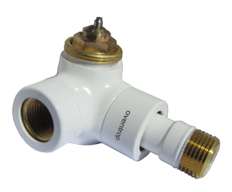 Oventrop Thermostat Valve E DN15 1/2 PN10 Wi.-angle left white 1163462