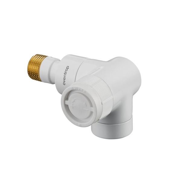 Oventrop Thermostat Valve E DN15 1/2 PN10 Wi.-angle right white 1163463