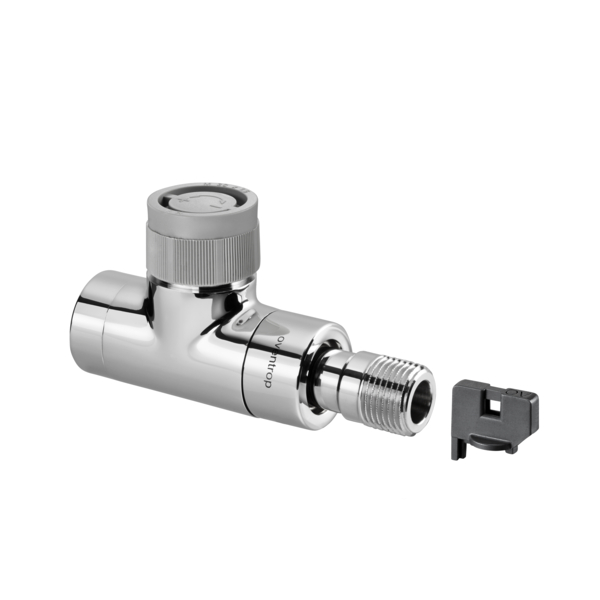 Oventrop Robinet thermostatique EQ, droit DN 15, Rp ½ x R ½, PN 10, chromé, à technique Q-Tech 1163652
