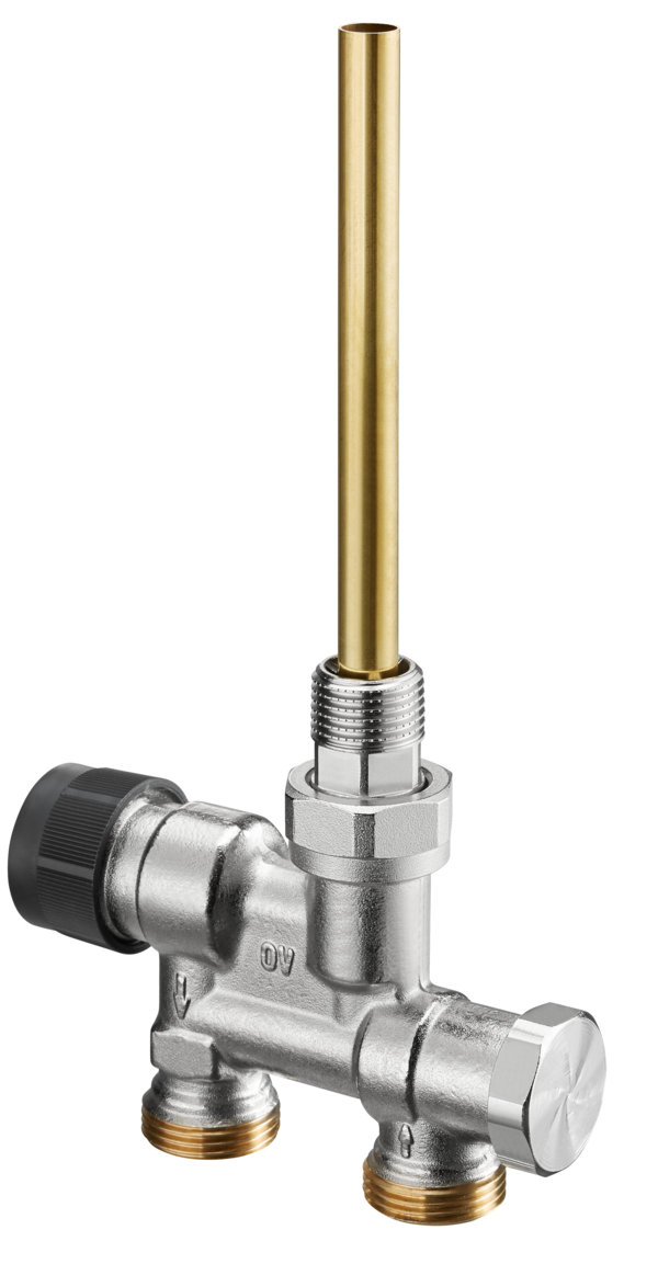 Oventrop Immersion pipe Two pipe radiator valve Tauch-Rohr  DN 15 G ¾ M with vertical insertion tube Valve 2-pipe System DN15 3/4 external thread vertical lance 1183581