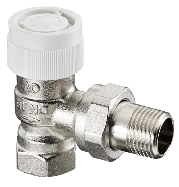 Oventrop Robinet thermostatique AV 9, équerre DN 25, Rp 1 x R 1, PN 10 1183708