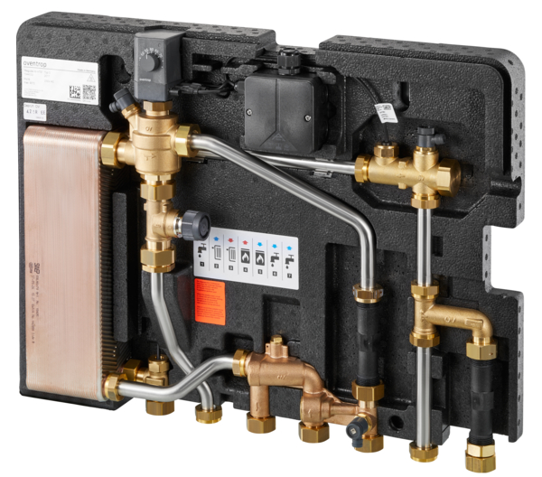 Oventrop Wohnungsstation  Regudis W-HTE  Wärmeübertrager beschichtet, 25 l/min. 1344052