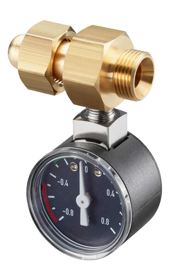 Oventrop Unterdruckmanometer Ficon  m.Anschlussstück,3/8 ÜMxG3/8m.Innenkonus 2120585