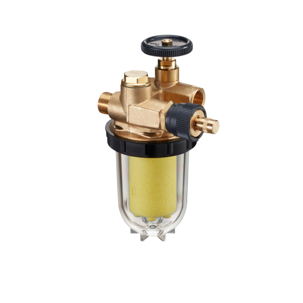 Oventrop Heating oil filter-return flow feed Oilpur DN10 G3/8 female/external thread Saugbetr. vent Filz 2122503