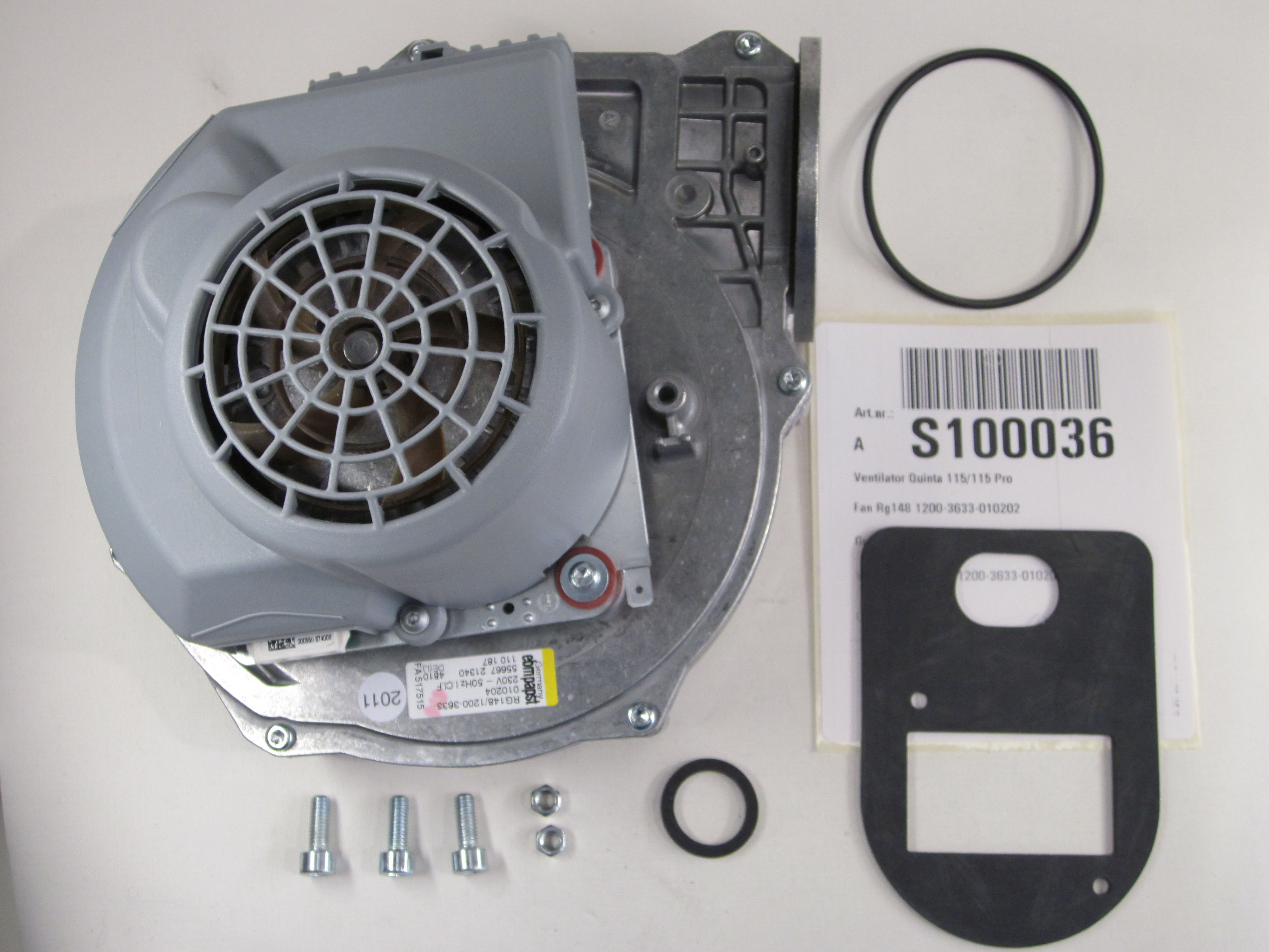 Remeha Gebläse MVLRG148/1200-3633-010202 S100036