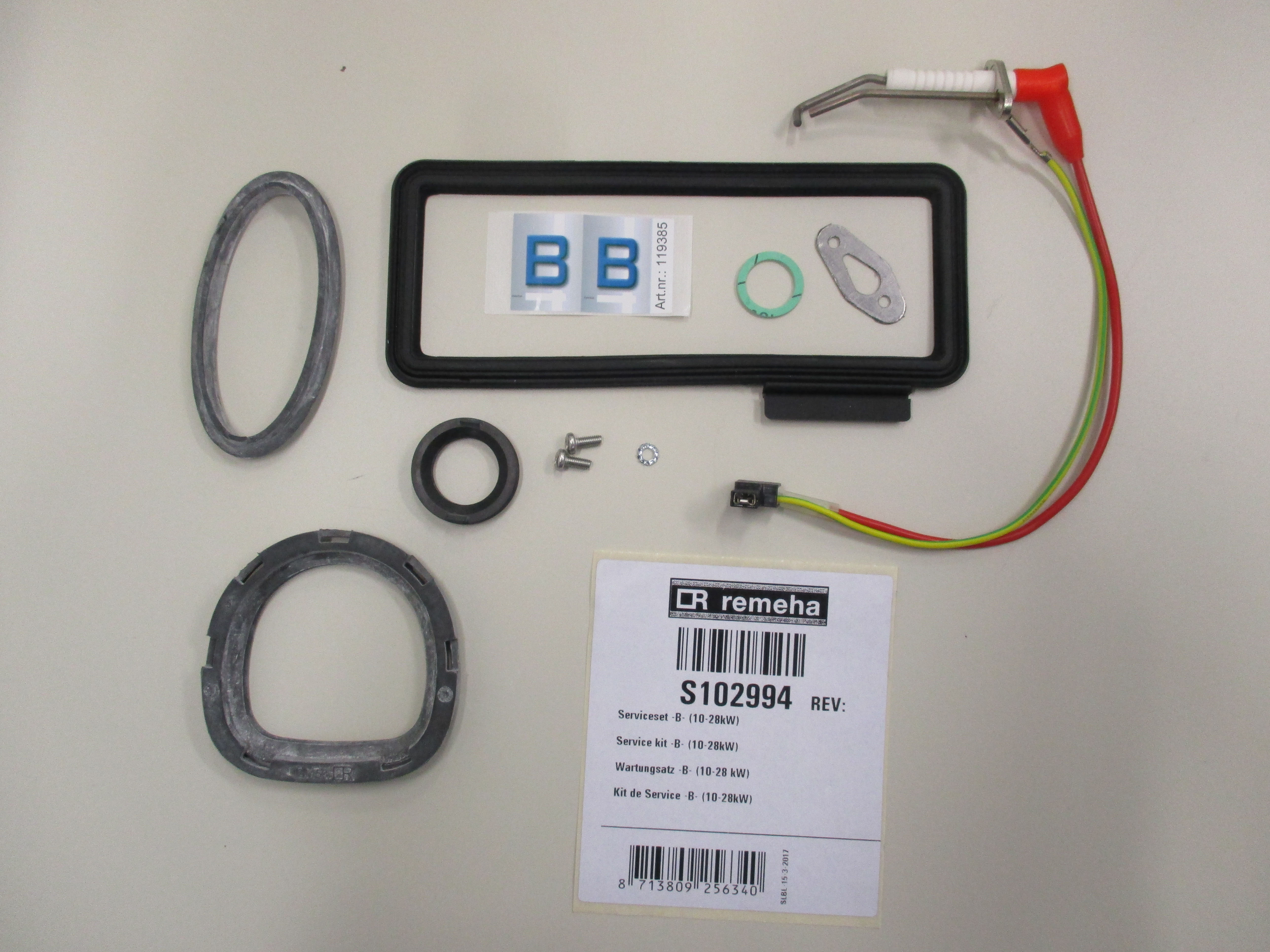 Remeha Set Service B -Tzerra 15Ds-24Ds-28C S102994