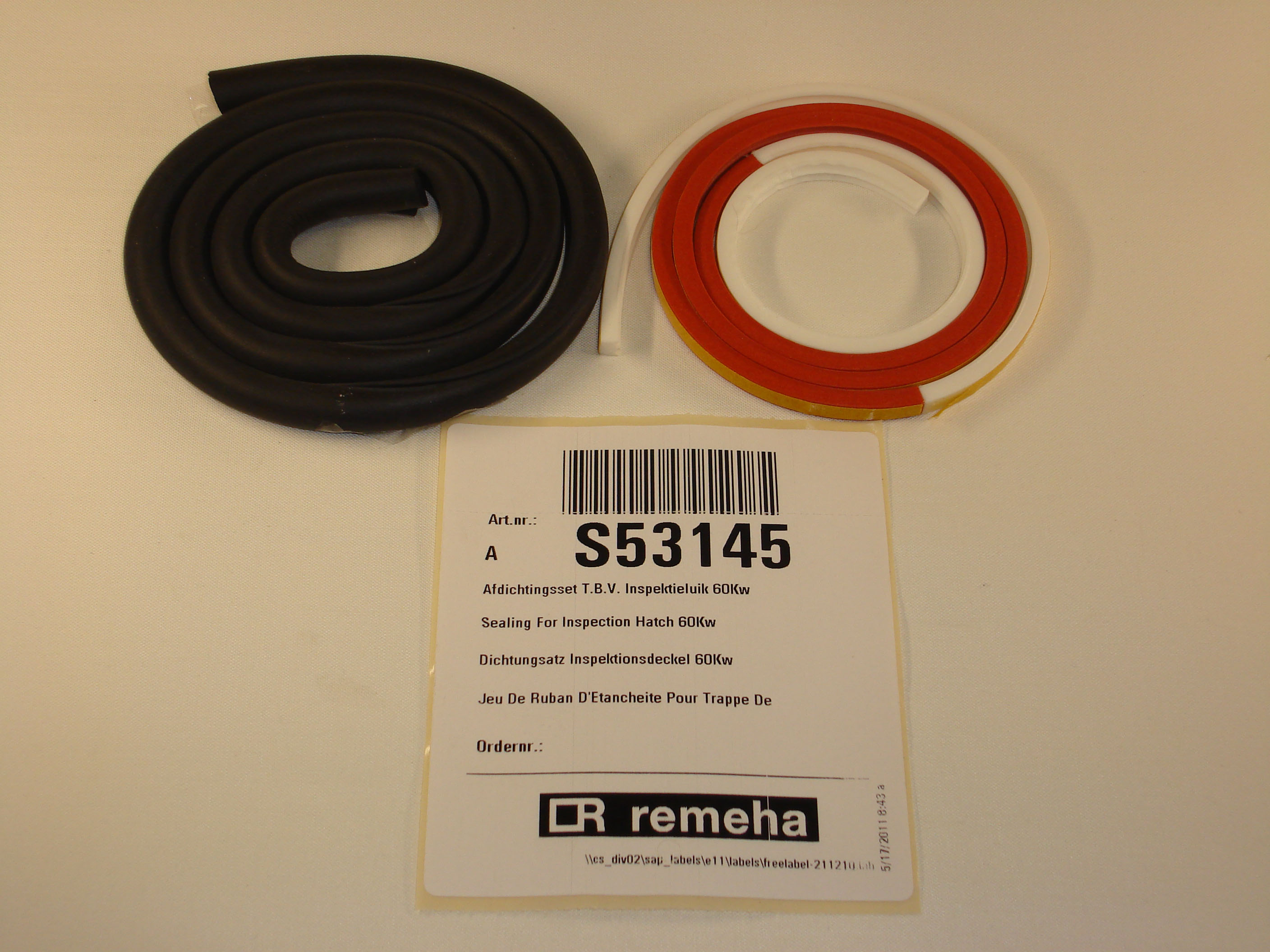 Remeha Dichtungssatz/W60 für Inspektionsdeck S53145