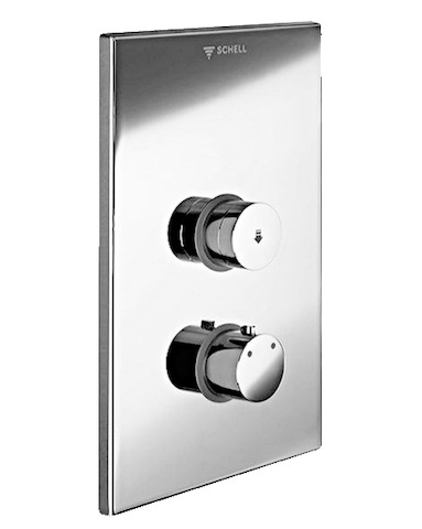 Schell UP-Dusche LINUS D-SC-T Selbstschl., Thermostat, chrom 018090699