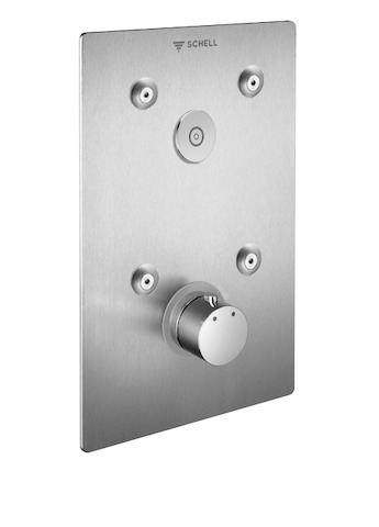 Schell UP-Dusche LINUS BASIC D-C-T CVD, Thermostat, edelstahl 019092899