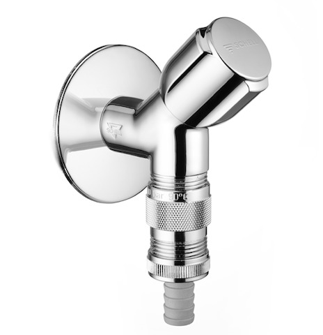 Schell Geräteschrägsitzventil COMFORT RV, Schlauchplatz-Sicherung, 1/2", chrom 033900699